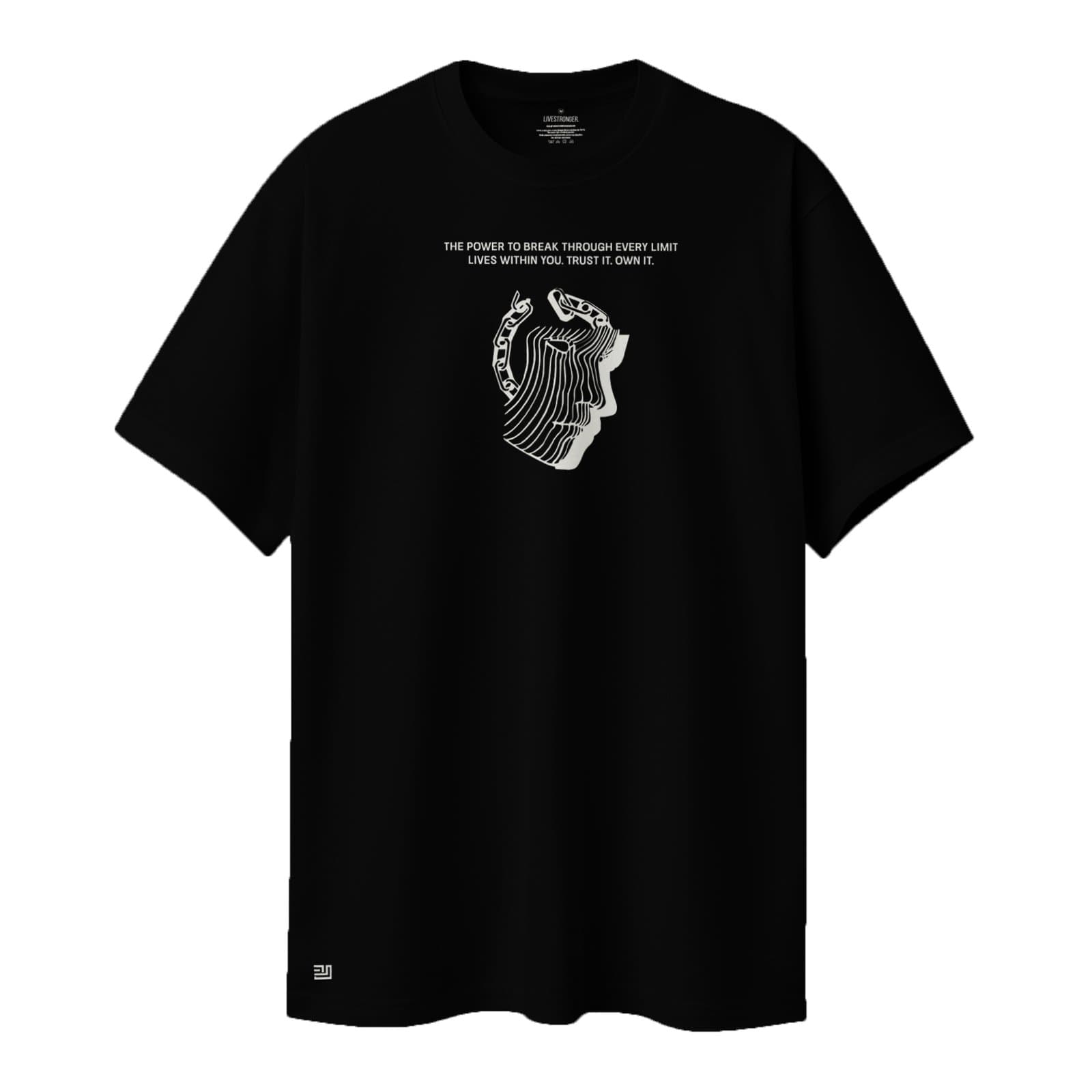 Camiseta Regular Fit P25 - Negro