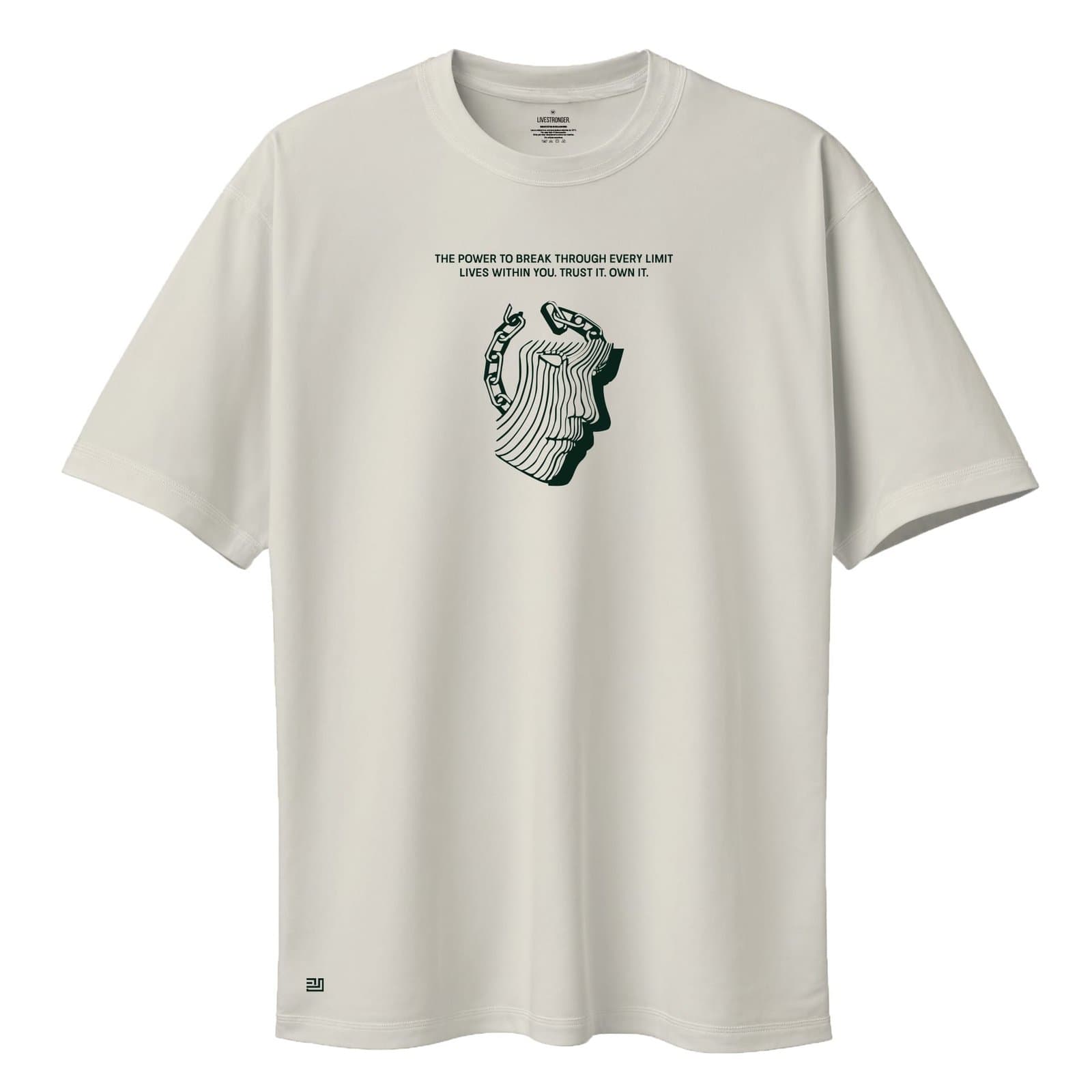 Camiseta Oversize P25 - Marfil