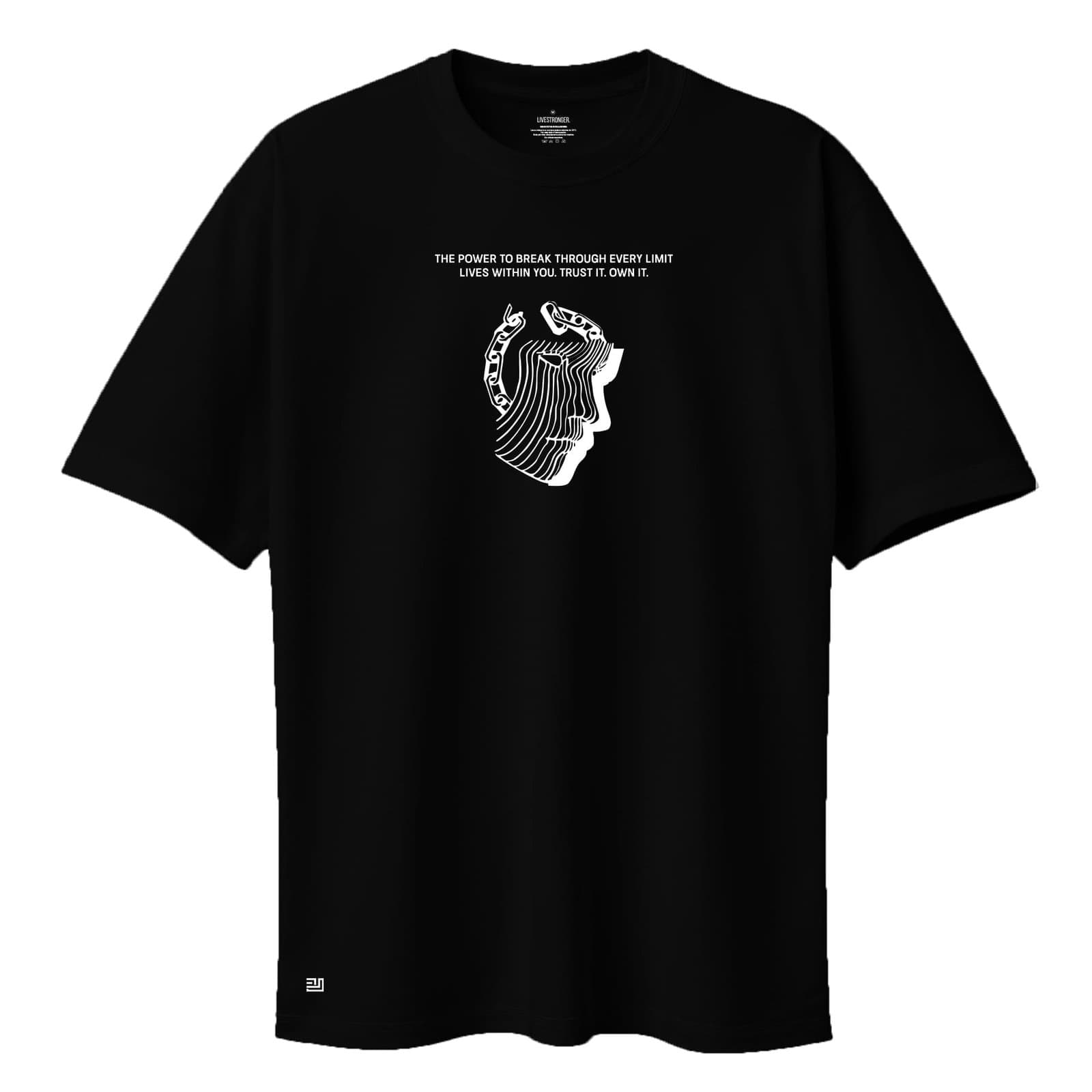 Camiseta Oversize P25 - Negro