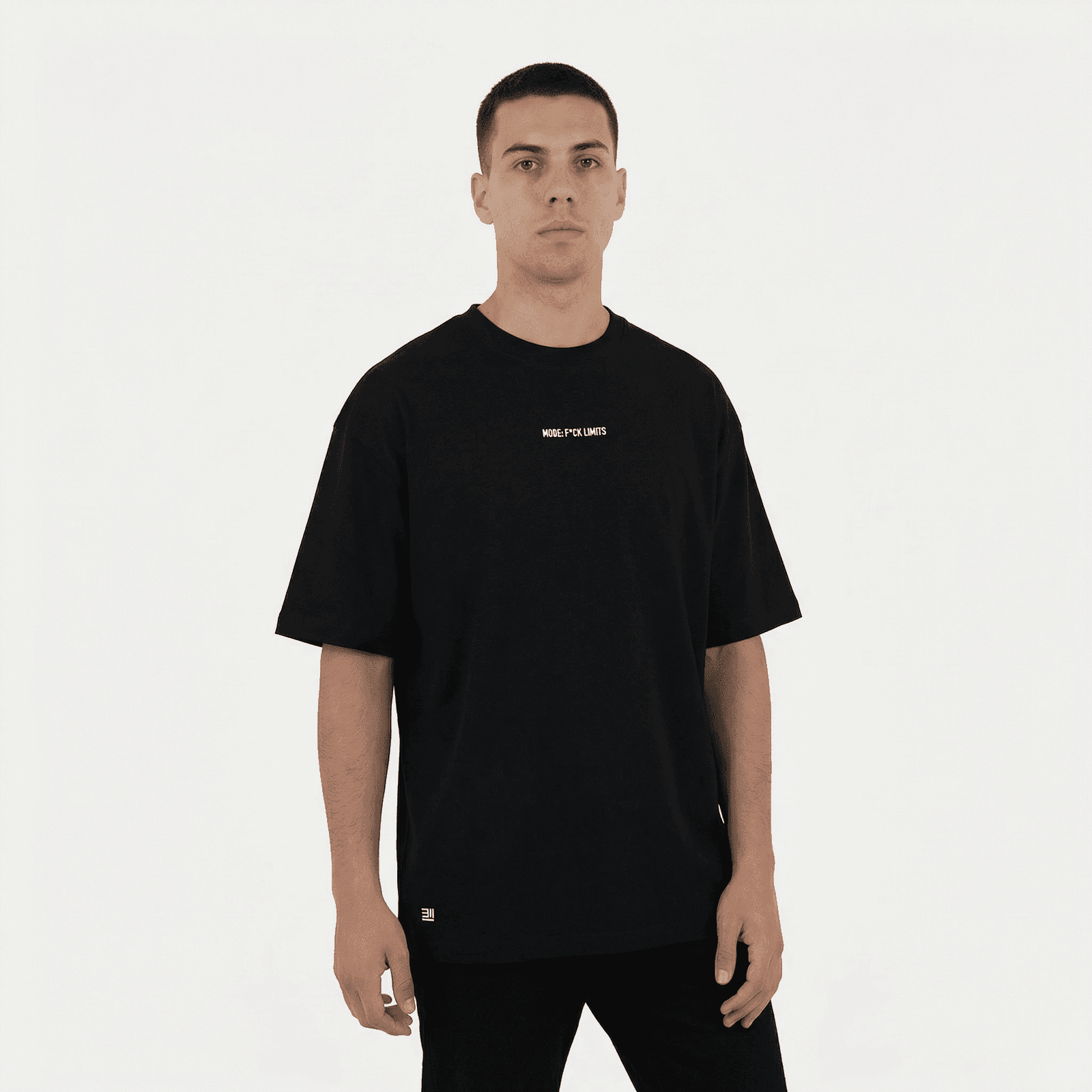 Camiseta Oversize P25 - Negro