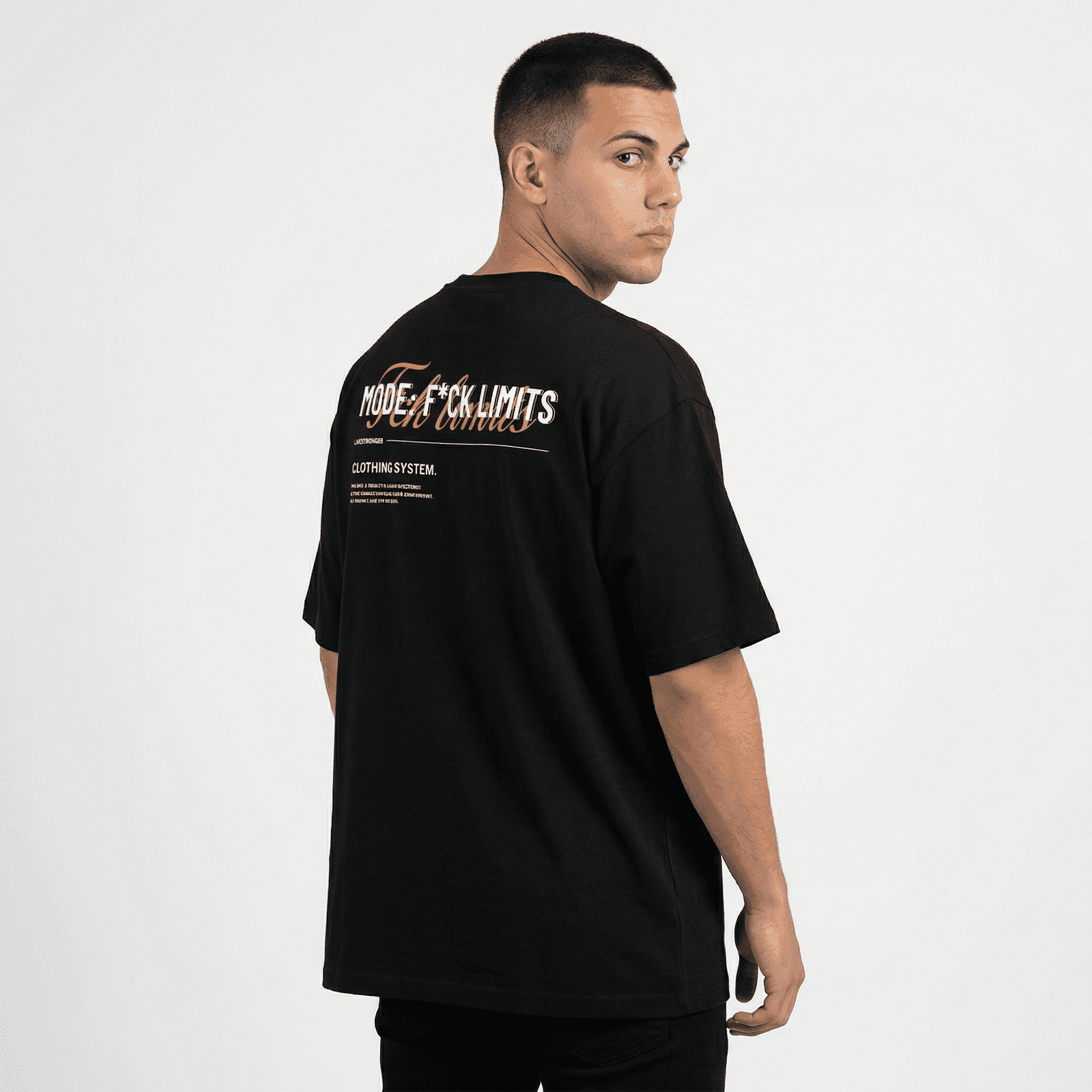 Camiseta Oversize P25 - Negro