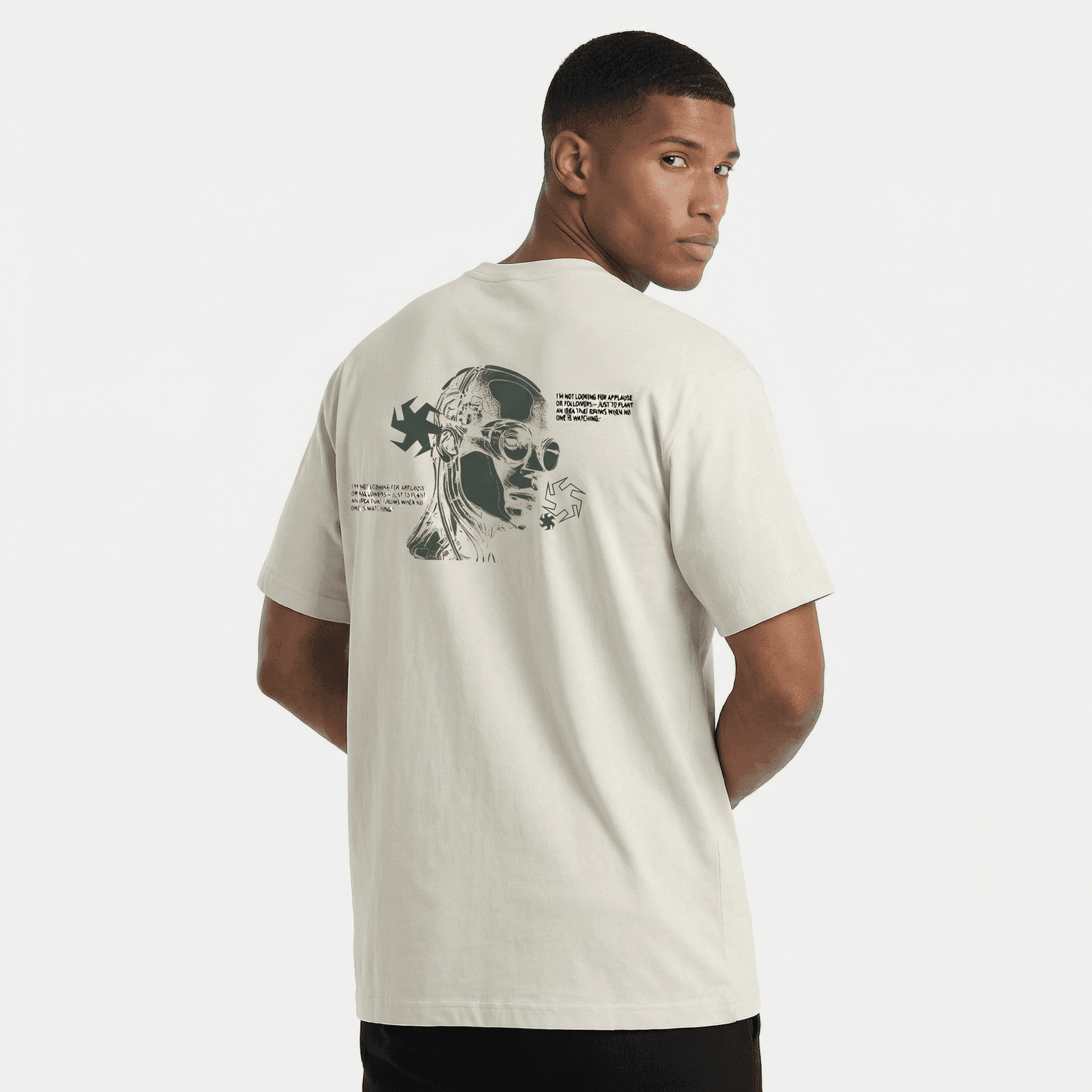 Camiseta Regular Fit P25 - Marfil