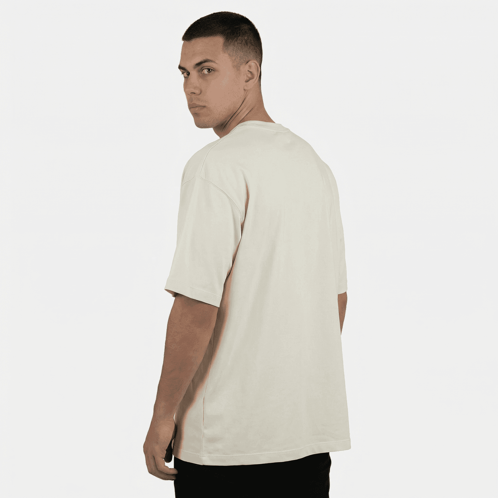 Camiseta Oversize P25 - Marfil