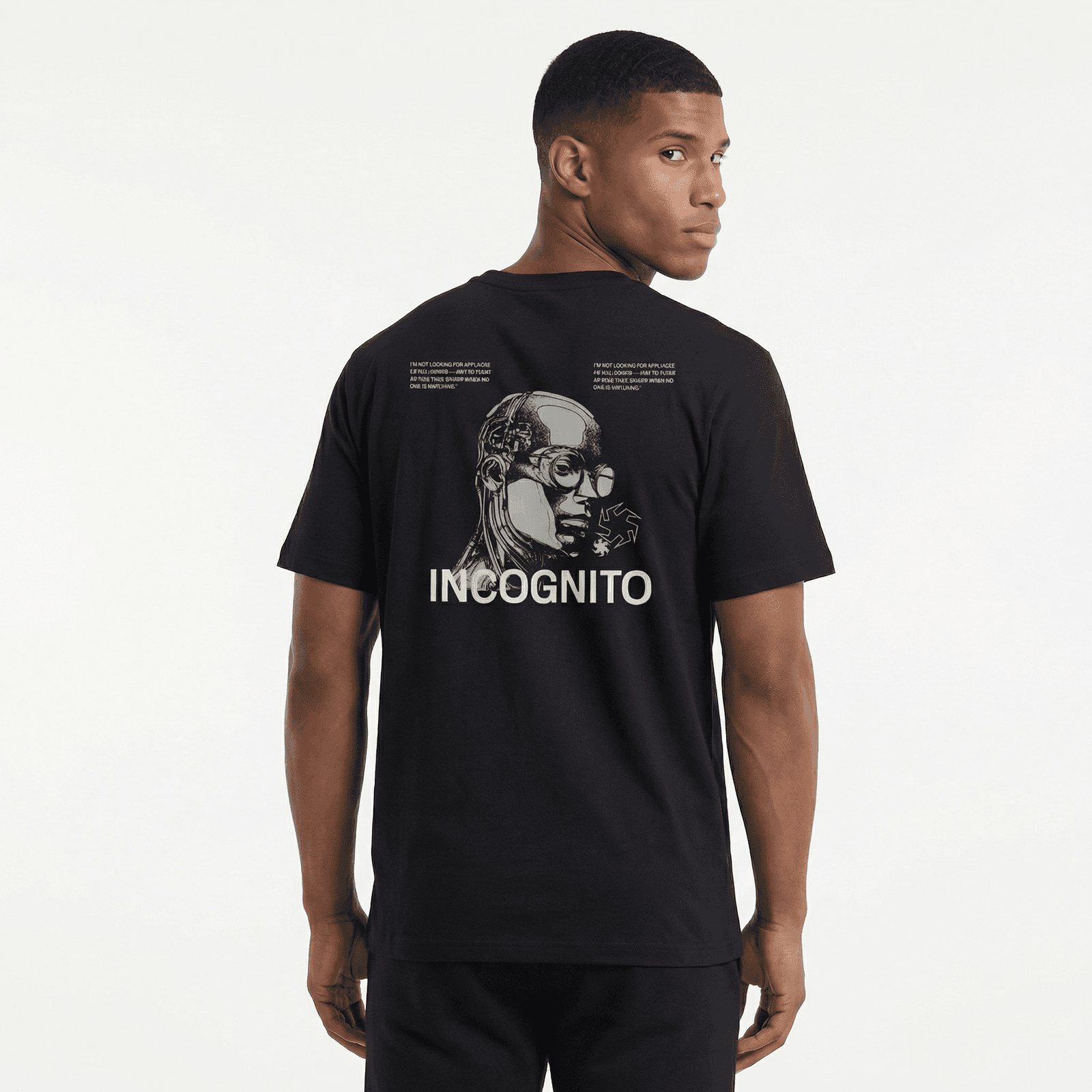 Camiseta Regular Fit P25 - Negro
