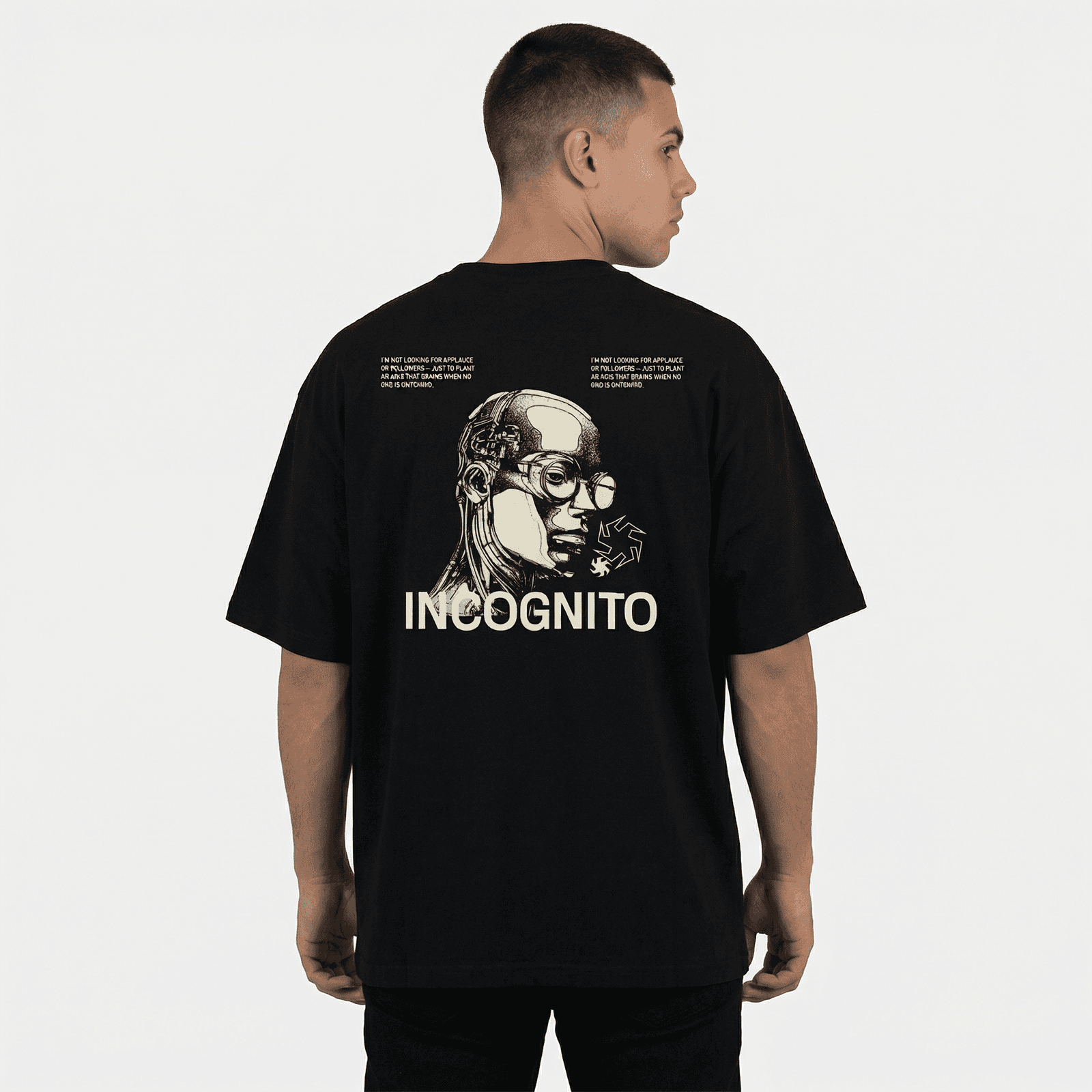 Camiseta Oversize P25 - Negro