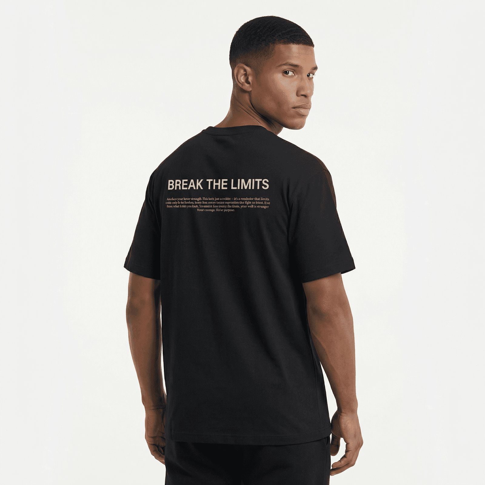 Camiseta Regular Fit P25 - Negro