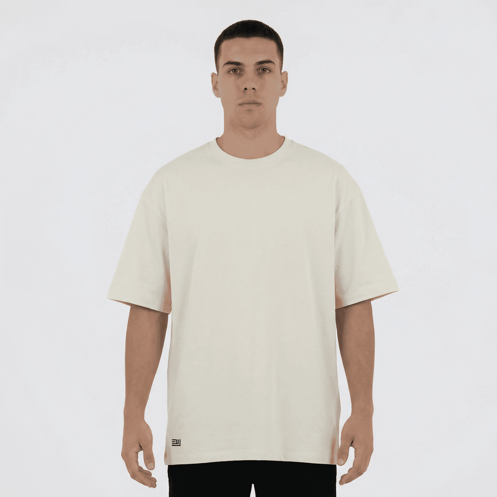 Camiseta Oversize P25 - Marfil
