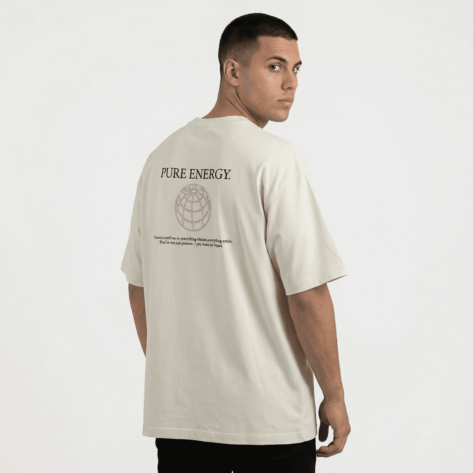 Camiseta Oversize P25 - Marfil