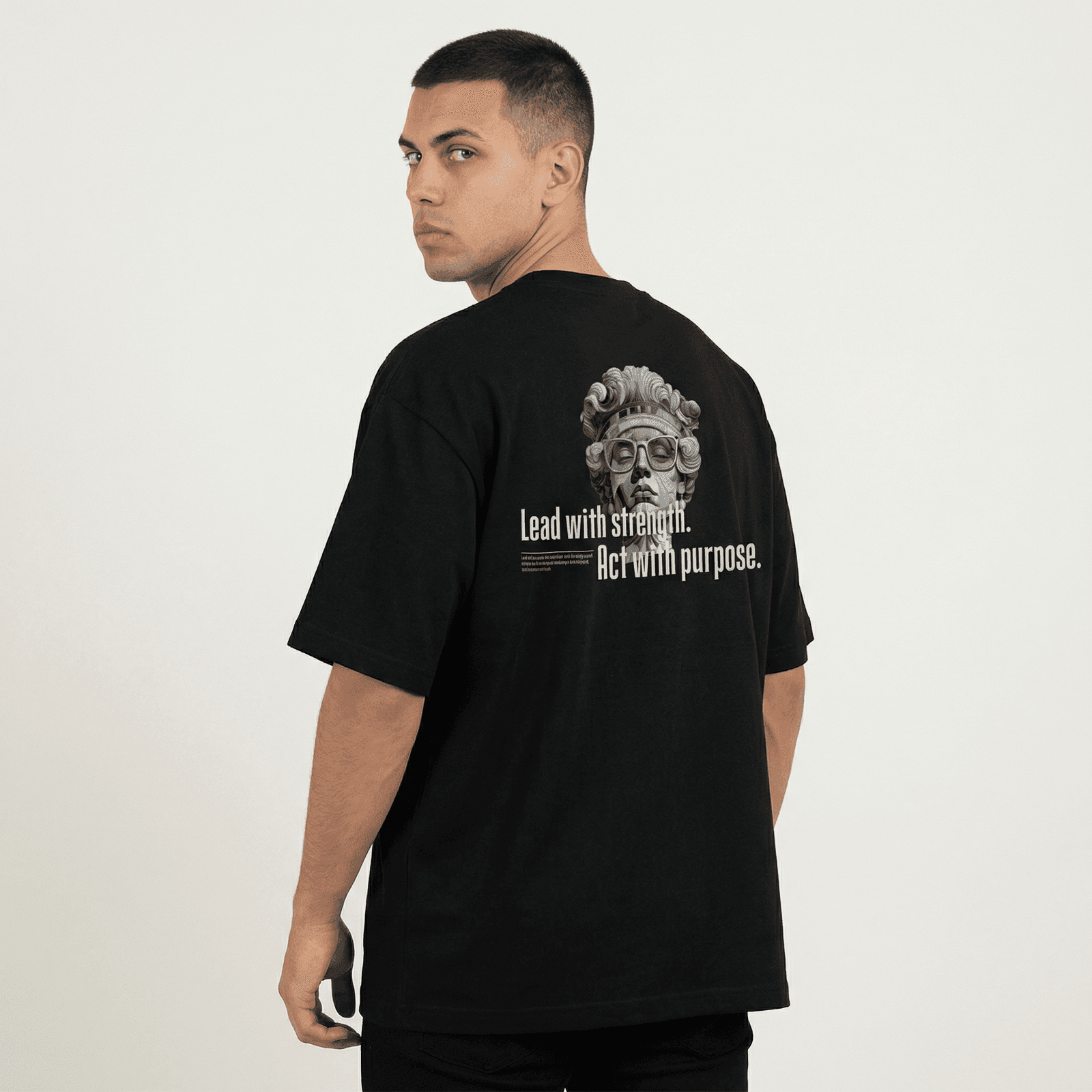 Camiseta Oversize P25 - Negro
