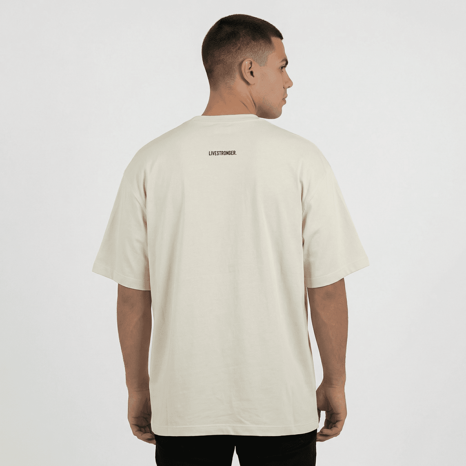 Camiseta Oversize P25 - Marfil