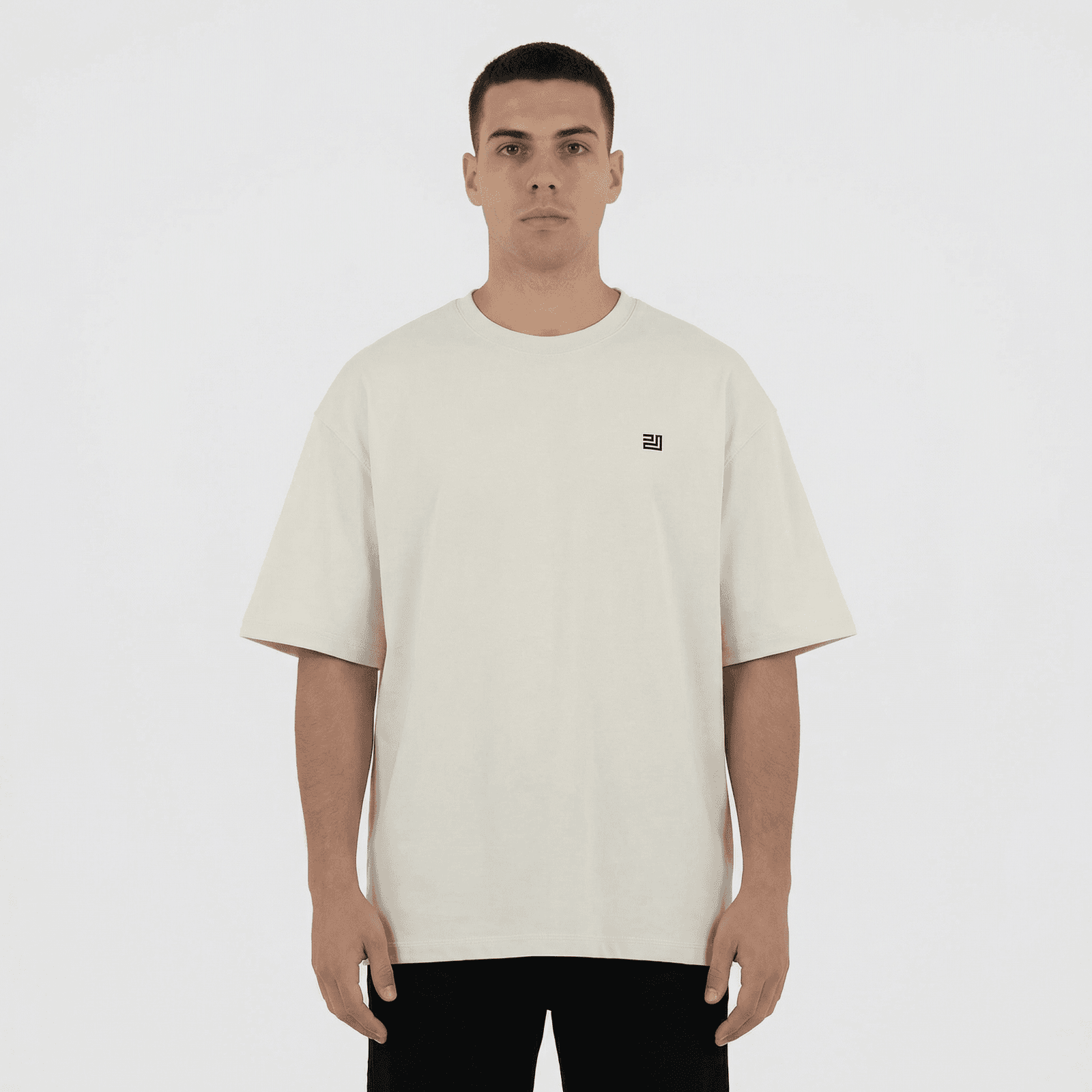 Camiseta Oversize P25 - Marfil
