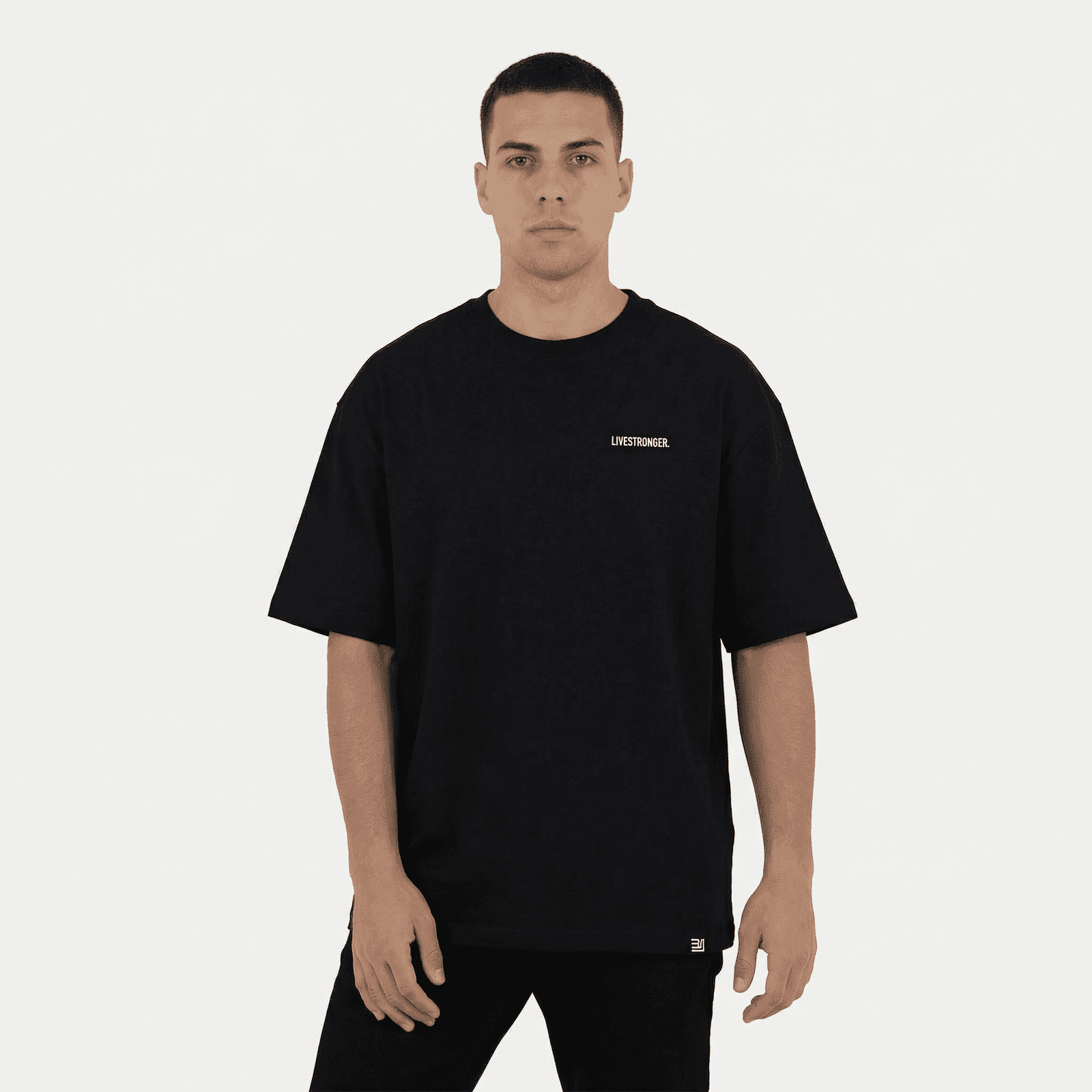 Camiseta Oversize P25 - Negro