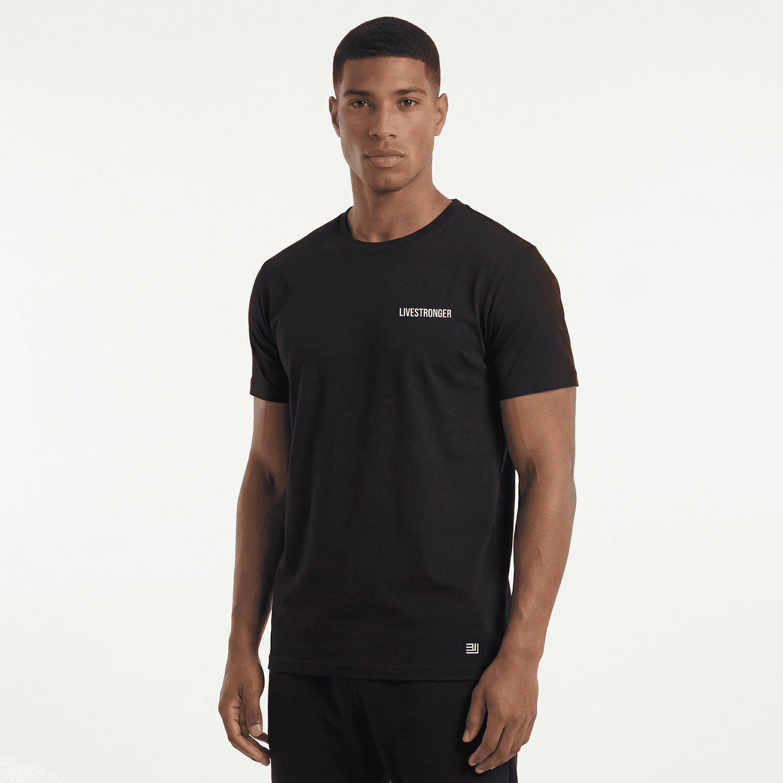 Camiseta Regular Fit P25 - Negro