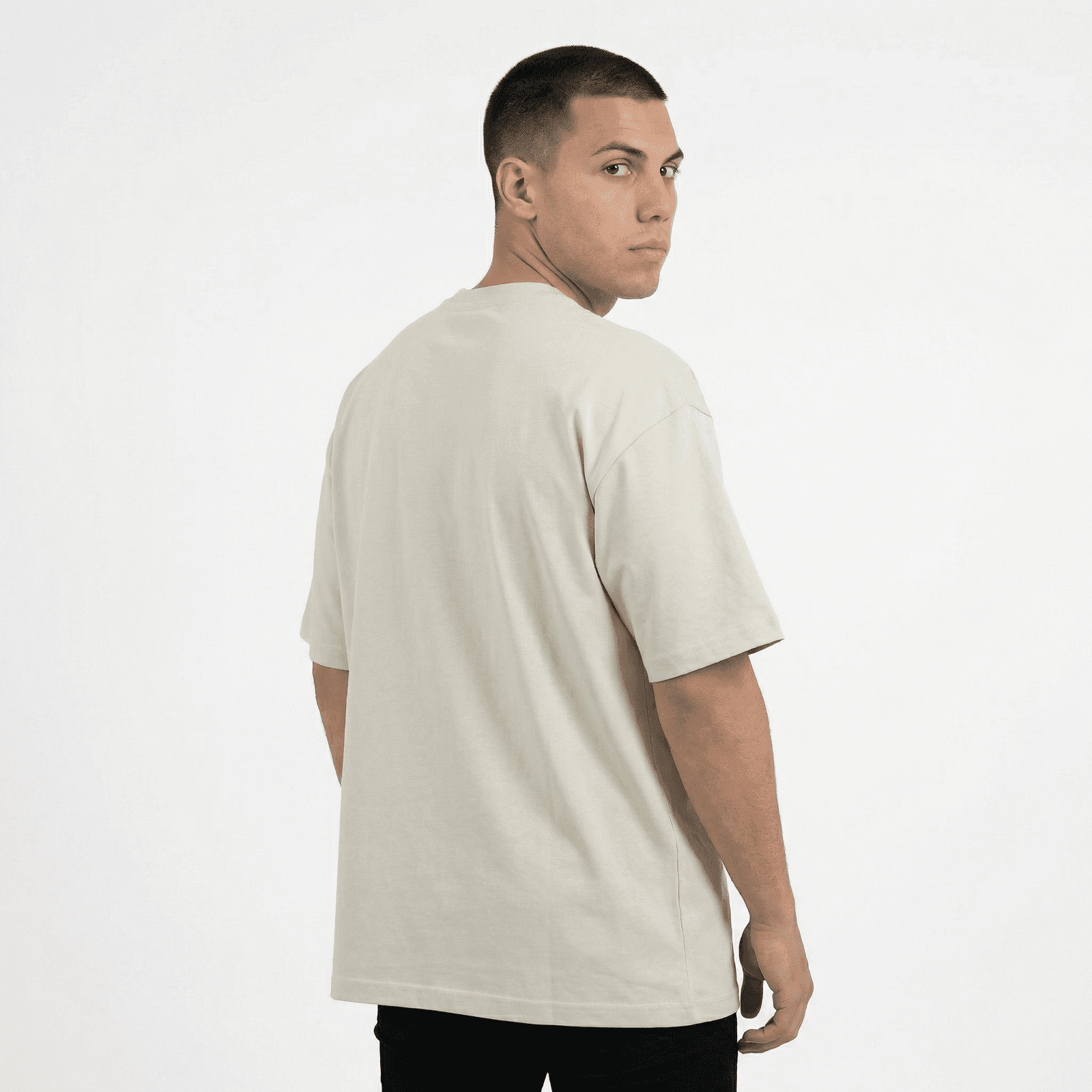 Camiseta Oversize Esencial - Marfil