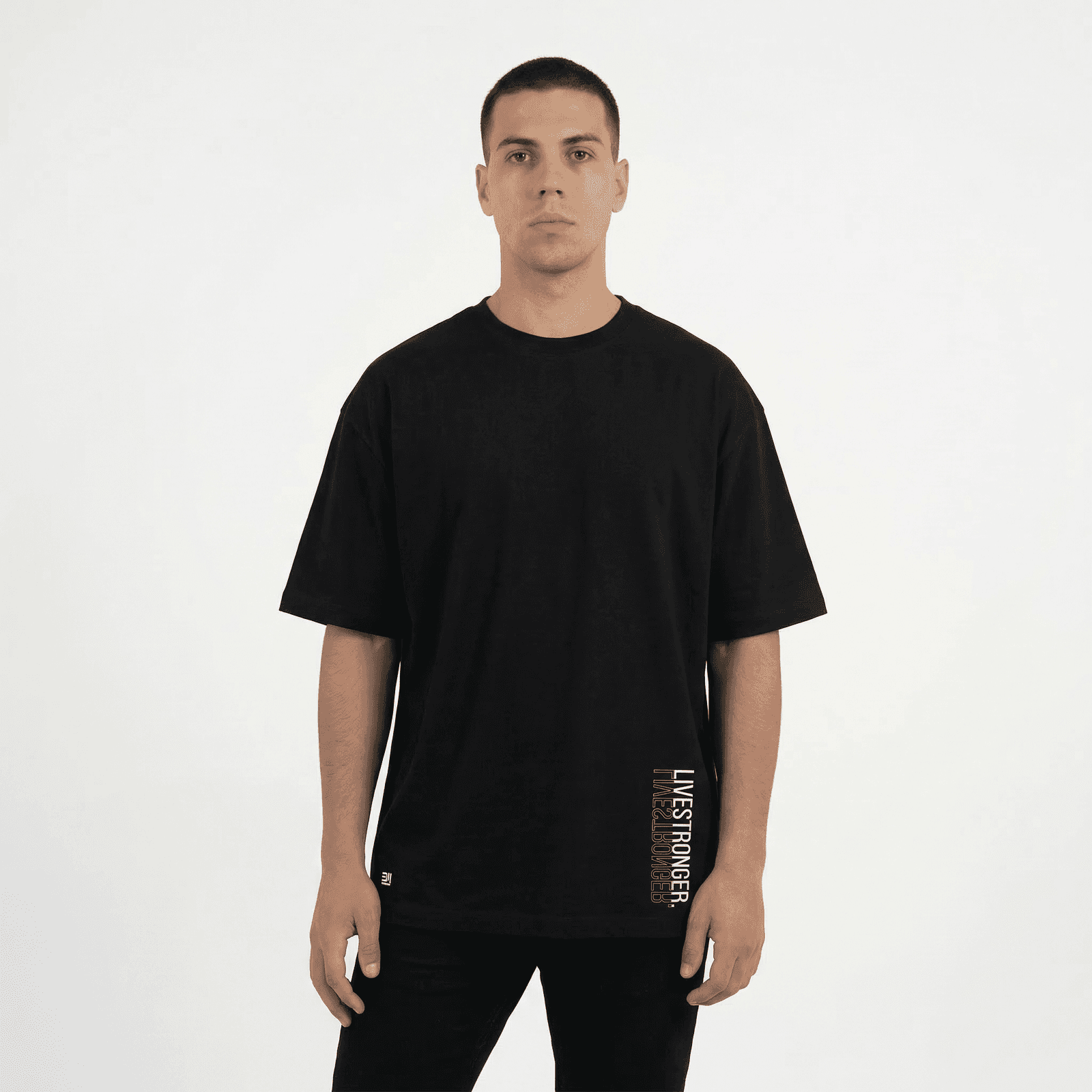 Camiseta Oversize - Negro