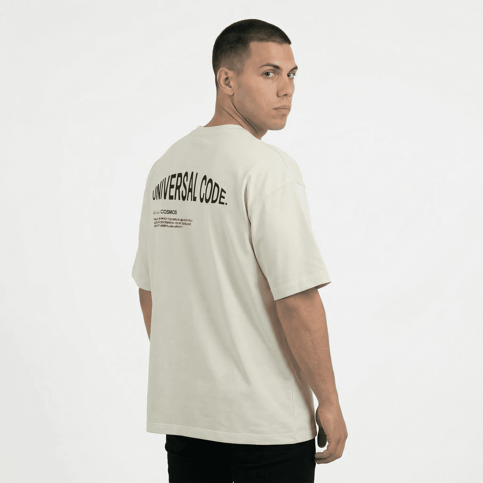 Camiseta Oversize P25 - Marfil