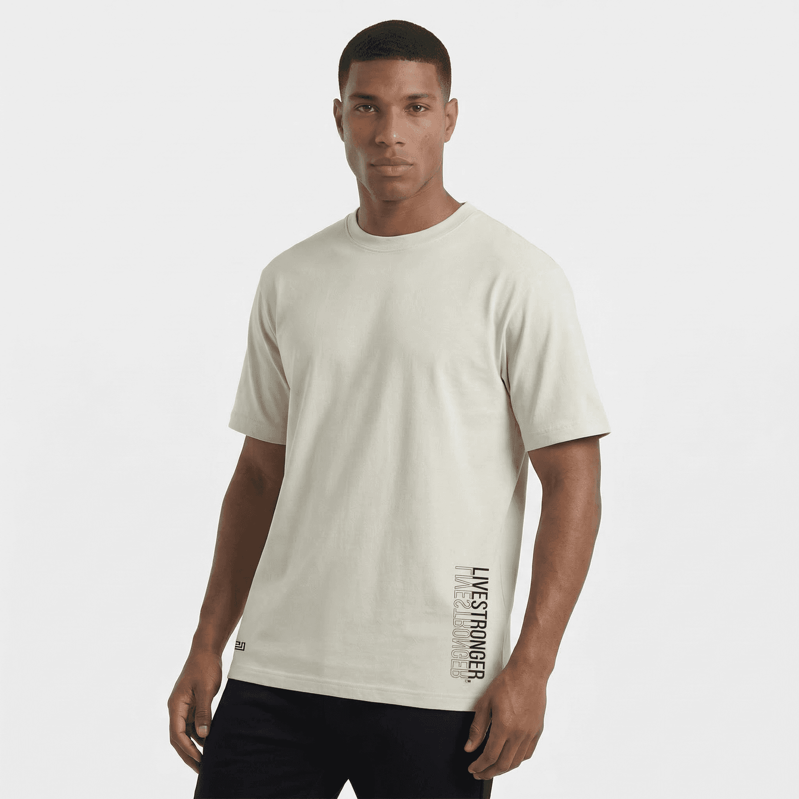 Camiseta Regular Fit - Marfil