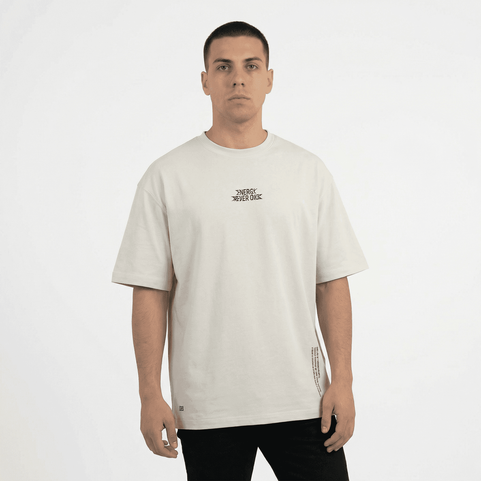 Camiseta Oversize P25 - Marfil