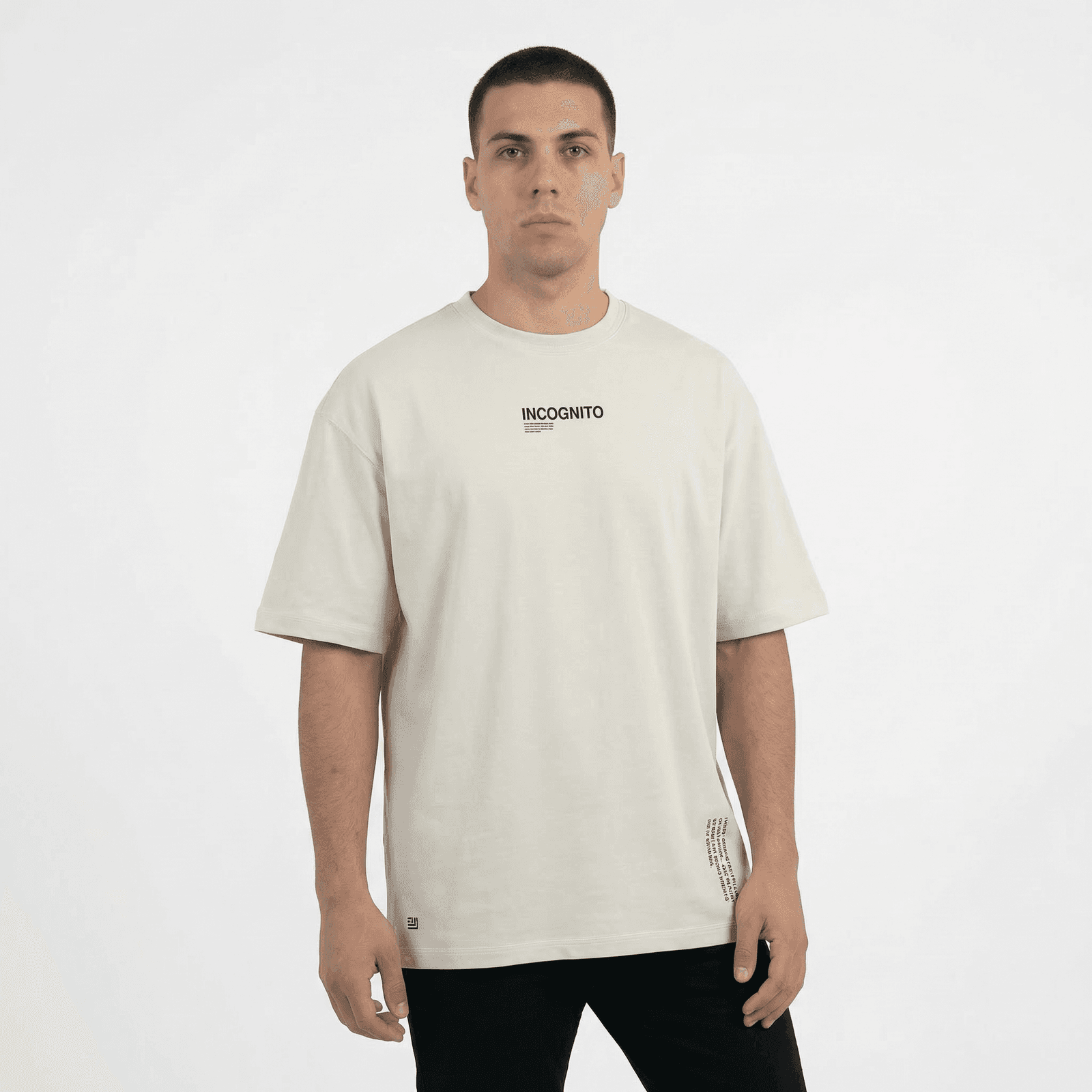 Camiseta Oversize P25 - Marfil