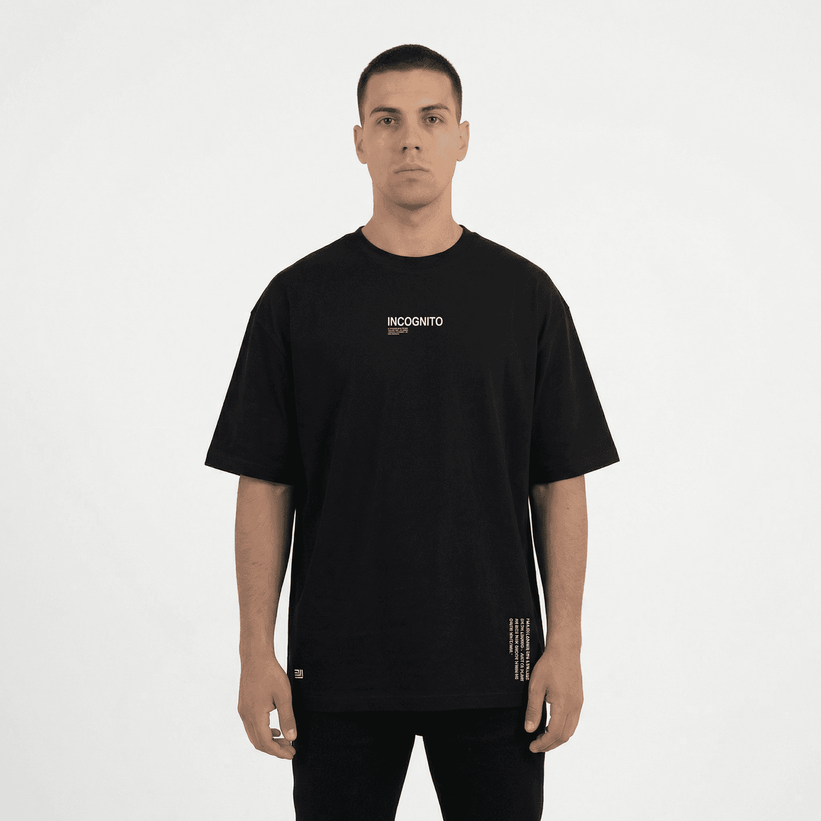 Camiseta Oversize P25 - Negro