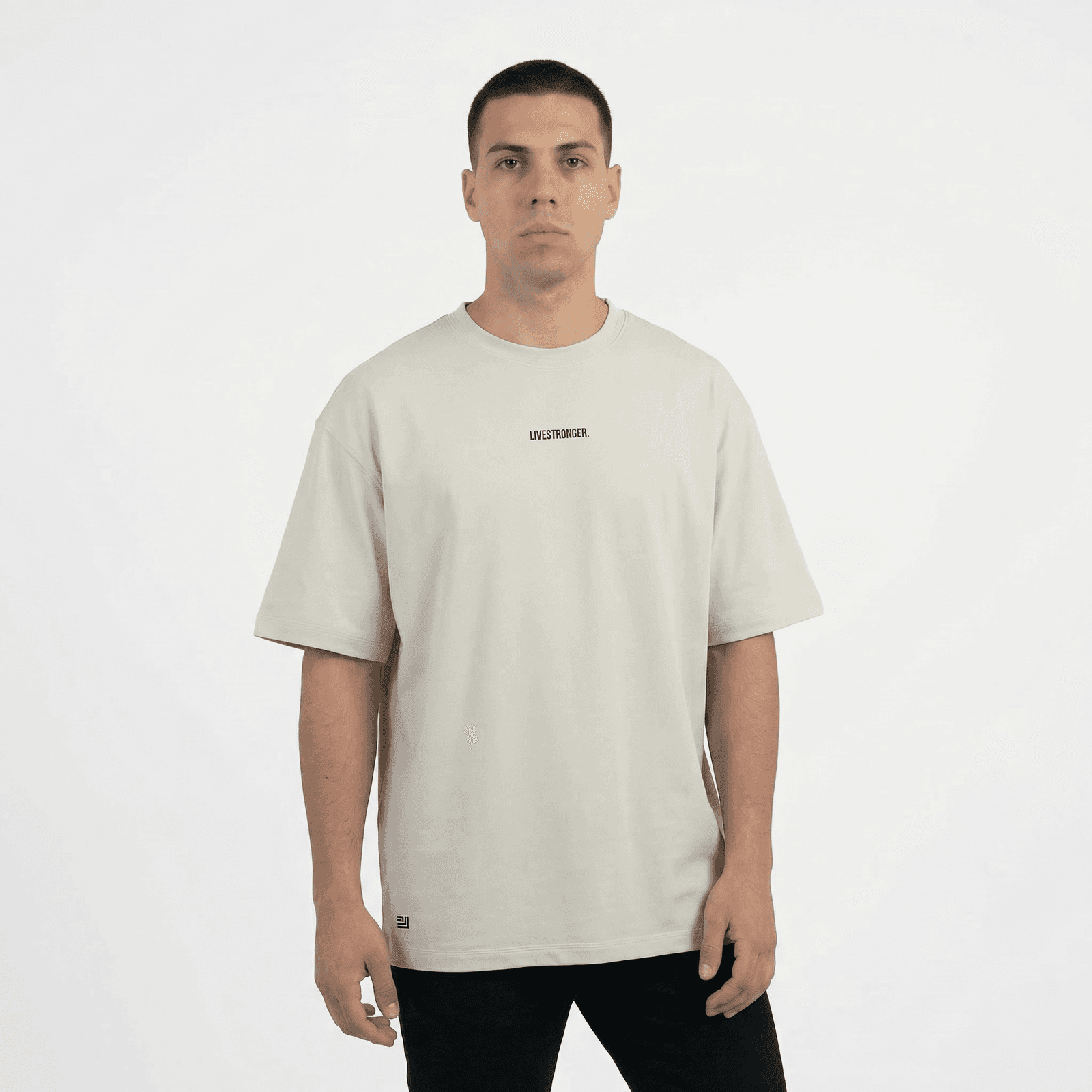 Camiseta Oversize P25 - Marfil