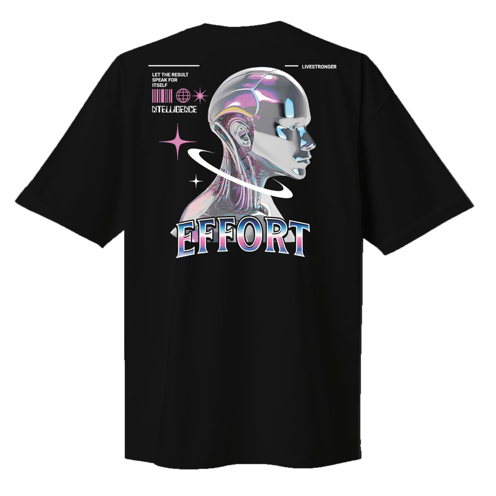 Camiseta Oversize P26 - Negro 5