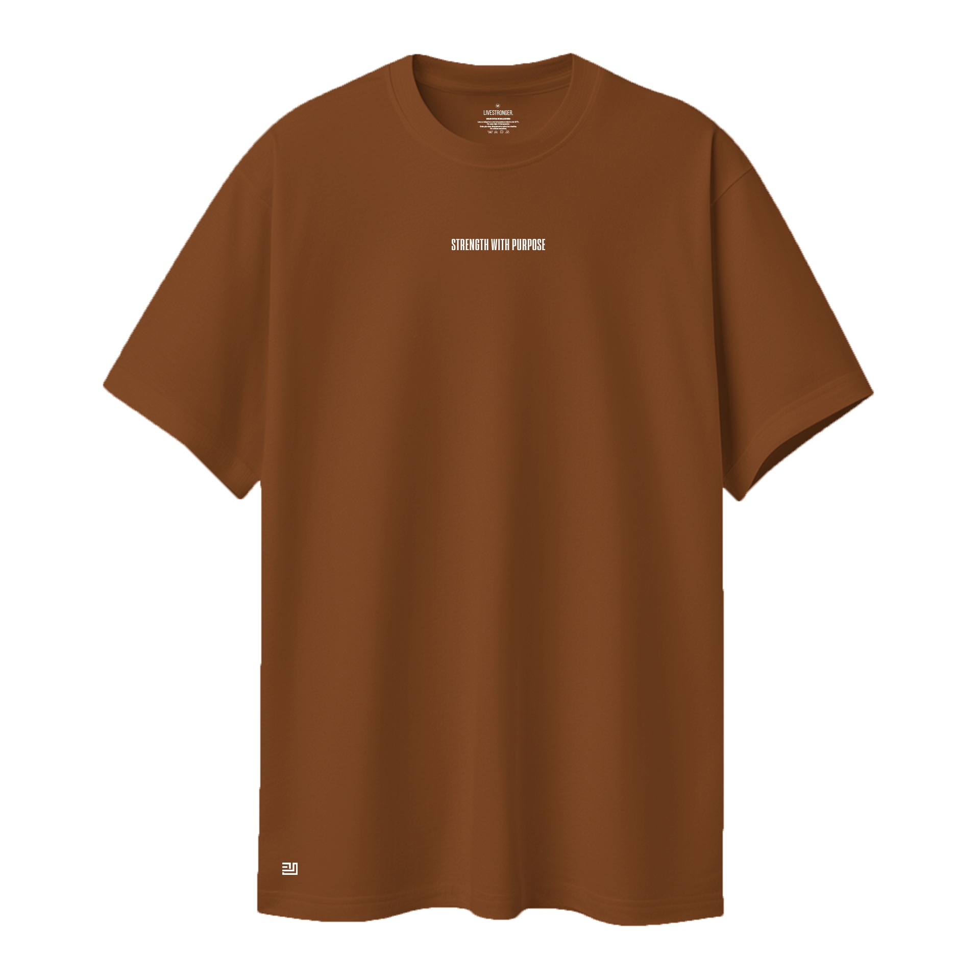 Camiseta Regular fit Lead with strenght caramelo 1.2jpg