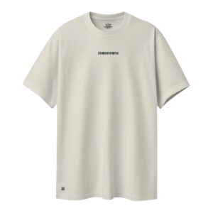 Camiseta Regular fit Lead with strenght marfil 1.1