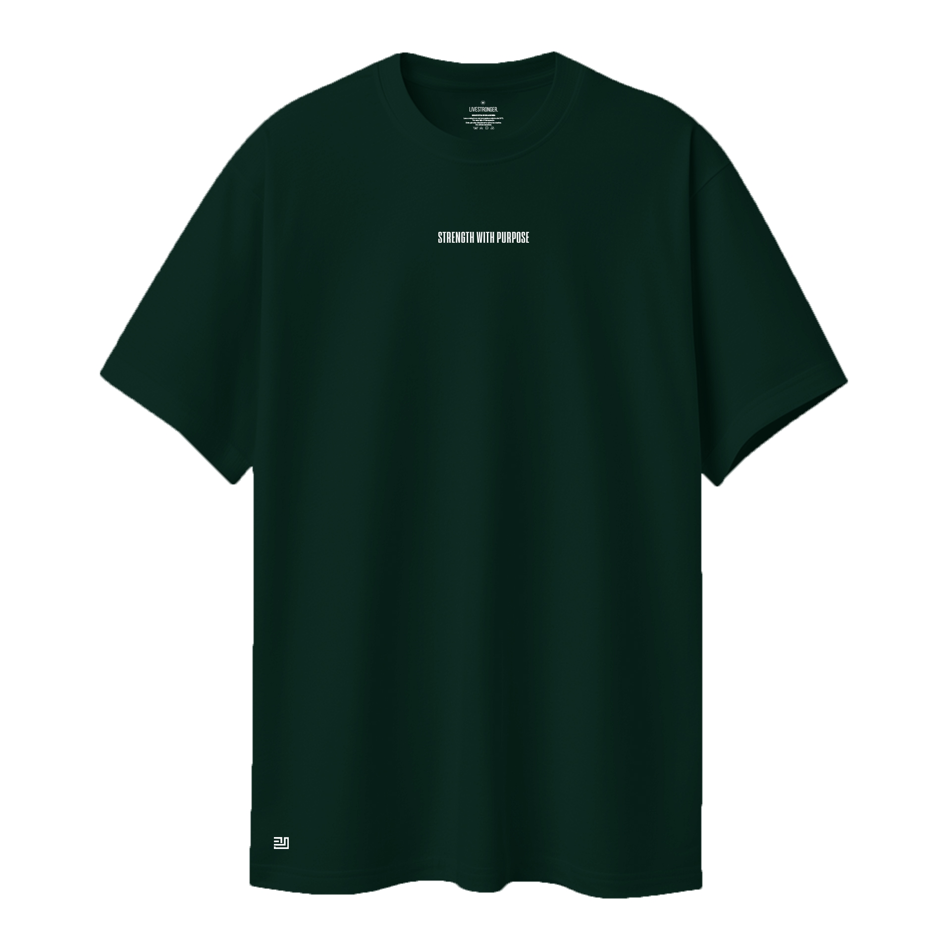 Camiseta Regular fit Lead with strenght verde 1.2jpg