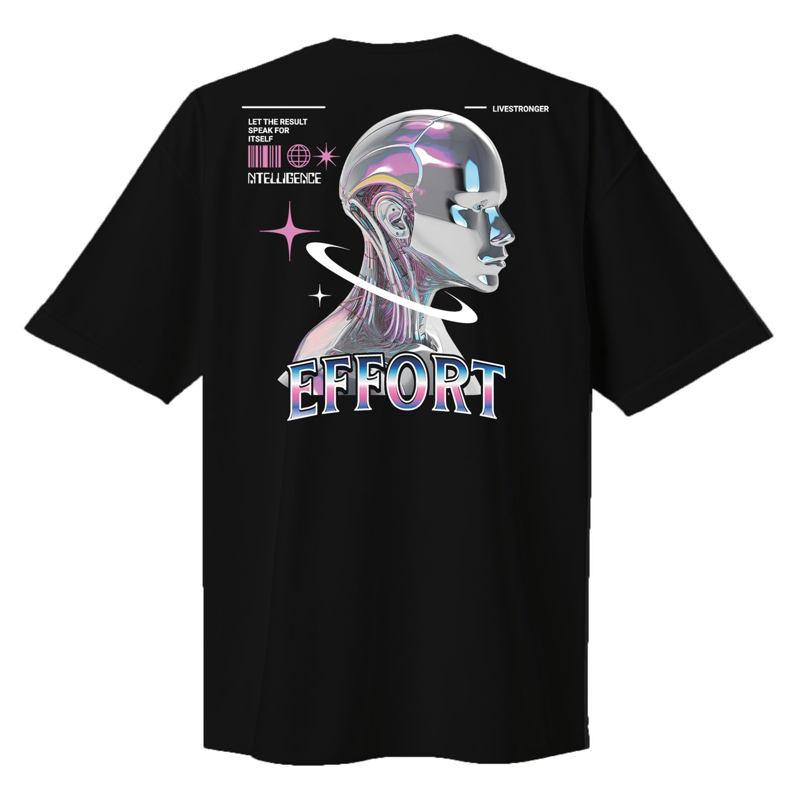 Camiseta Oversize P26 - Negro 5